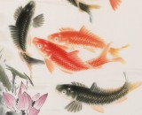 【已售】周升達 三尺《富貴久魚》 中國畫院國畫組長（詢價）