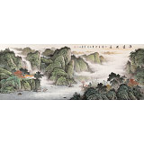 【已售】何華賢 小六尺《源遠流長》 潁淮書畫名家