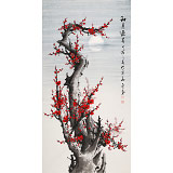 【已售】何華賢 四尺《和月迎春》 潁淮書畫名家