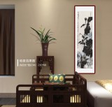 王永剛 六尺對開手指畫《荷風(fēng)悠遠(yuǎn)》 國家一級美術(shù)師（詢價）