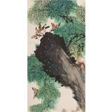 鄒友蒸 《春曲》1997年 已故山野派繪畫大家