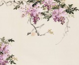 【已售】皇甫小喜 四尺《紫氣東來》 河南著名花鳥畫家