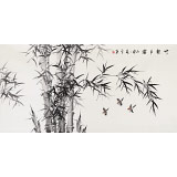 【已售】何華賢 四尺《竹報(bào)平安》  潁淮書畫名家