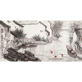 張春奇 四尺《水鄉(xiāng)細(xì)雨絲絲梳》徐悲鴻紀(jì)念館藝術(shù)中心理事（詢價(jià)）