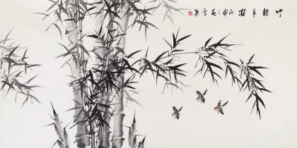 【已售】何華賢 四尺《竹報(bào)平安》  潁淮書(shū)畫(huà)名家