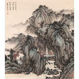【已售】吳顯剛 《溪山高至圖》 貴州七星關(guān)美協(xié)主席