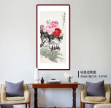 【已售】梁景欣 三尺《花開富貴》 青大美院