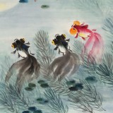 【已售】孫浩群 《逐月圖》 八十歲學(xué)院派繪畫名家（詢價(jià)）