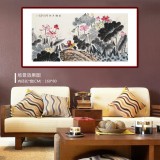 【已售】朱祖義 四尺《荷塘清趣》 中國(guó)老子書畫院副院長(zhǎng)