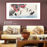 朱祖義 四尺《多福仙壽圖》 中國(guó)老子書(shū)畫(huà)院副院長(zhǎng)