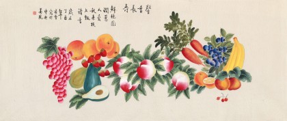 凌雪 小六尺《馨香長壽》 北京美協(xié)會員