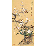 【已售】南海禪寺 妙林居士 四尺《梅林飛雀》