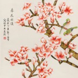 【已售】凌雪 四尺斗方《春花爛漫》 北京美協(xié)會(huì)員