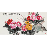 【已售】梁景欣 四尺《富貴滿堂》 青大美院學(xué)院派畫(huà)家