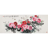 【已售】梁景欣 小六尺《花開(kāi)富貴》 青大美院學(xué)院派畫(huà)家