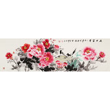 【已售】王寶欽 四尺對(duì)開(kāi)《花開(kāi)富貴》 當(dāng)代花鳥(niǎo)牡丹花名家（詢價(jià)）