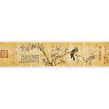 【已售】曲逸之 四尺對(duì)開(kāi)《玉蘭》 河南省著名花鳥(niǎo)畫(huà)家