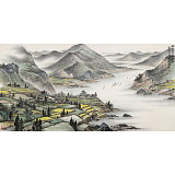 劉金河 四尺《潮平兩岸闊 風(fēng)正一帆懸》 中美協(xié)會員（詢價）