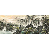 【已售】張宏達 小八尺《旭日東升》