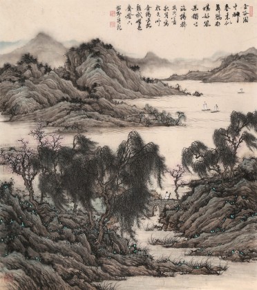 【已售】吳顯剛 《春來上洛橋》 貴州七星關(guān)美協(xié)主席