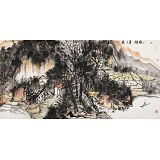 趙倩 四尺《老木高風(fēng)著意狂》 中美協(xié)會員 當(dāng)代著名山水畫家