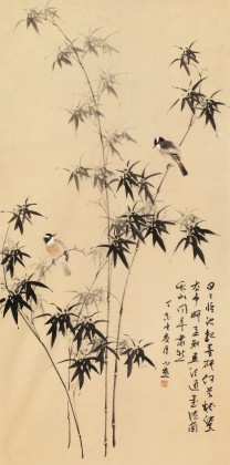 皇甫小喜 四尺《墨竹》 河南著名花鳥畫家