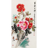 【已售】王寶欽 三尺《富貴吉祥》當(dāng)代花鳥(niǎo)牡丹畫(huà)名家（詢價(jià)）