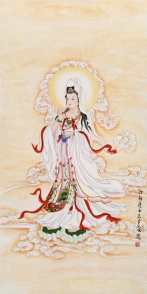 【已售】南海禪寺 妙林居士 四尺《觀世音》