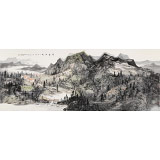 管旺林 小六尺《云溪隱境》 中美協(xié)會員