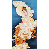 【已售】南海禪寺 妙林居士 四尺《騎龍觀音》