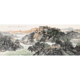 管旺林 小六尺《秋山閑居圖》 中美協(xié)會員