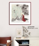 趙開新 四尺斗方《坐禪圖》 中美協(xié)會員 國家畫院畫家（詢價）