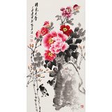 【已售】王寶欽 三尺《國色天香》當(dāng)代花鳥牡丹畫名家