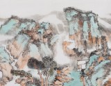 【已售】胡書文 四尺斗方《云壑清泉生翠微》中國(guó)書畫院創(chuàng)作院副院長(zhǎng)