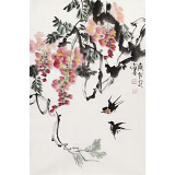 【已售】庾超然 四尺三開《紫氣東來》 黃鶴樓書畫院院長