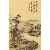 【已售】吳顯剛 四尺三開《秋山在望》 貴州七星關(guān)美協(xié)主席