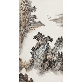 【已售】庾超然 三尺《觀帆圖》 黃鶴樓書畫院院長(zhǎng)