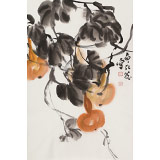 【已售】庾超然 四尺三開《福祿滿堂》 黃鶴樓書畫院院長