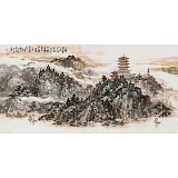 【已售】庾超然 四尺《黃鶴樓中吹玉笛》 黃鶴樓書(shū)畫(huà)院院長(zhǎng)