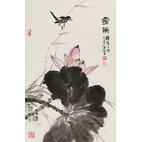 【已售】丁白丁 《靈氣》83歲山東著名老畫家 崔子范藝術(shù)館館長