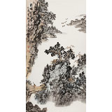 【已售】庾超然 三尺《東坡行吟圖》 黃鶴樓書畫院院長