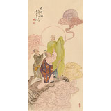曹建濤 四尺《羅漢圖》 獨具特色水墨人物畫家