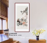 【已售】曹建濤 三尺《春水煎茶》 獨(dú)具特色水墨人物畫家