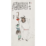 曹建濤 四尺《事事如意》 獨具特色水墨人物畫家