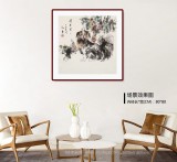 尹和平 四尺斗方《碩果累累》 當(dāng)代鄉(xiāng)土童趣繪畫(huà)名家