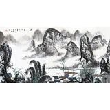 【已售】張春奇 四尺《漓江春雨》徐悲鴻紀念館藝術中心理事（詢價）