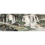 【已售】廖崧越 小六尺《高山流水尋知音》 廣西桂林美協(xié)會(huì)員