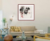 尹和平 四尺斗方《寶貝》 當(dāng)代鄉(xiāng)土童趣繪畫名家