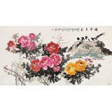 【已售】梁景欣 六尺《滿堂喜氣》 青大美院學(xué)院派畫家