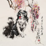 尹和平 四尺斗方《萬紫千紅總是春》 當(dāng)代鄉(xiāng)土童趣繪畫名家